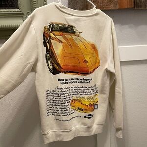 Corvette Classic C3 Retro Graphic Car Ad CHEMISTRY GM Crewneck Pullover